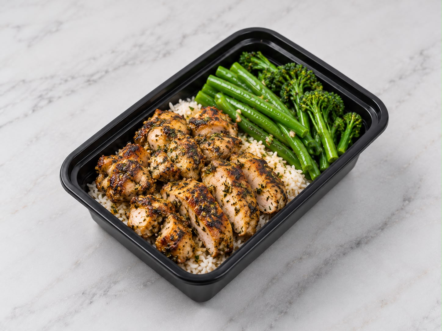 Garlic and Herb Chicken with Basmati Rice